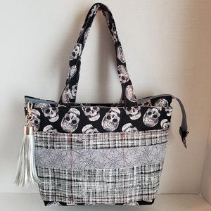 Skull/Spiderweb Halloween Print Purse